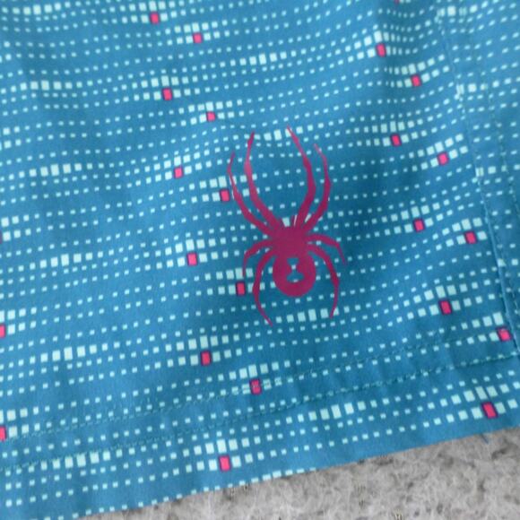 Spyder Swim Trunks Mens XL Shorts Lined Blue Geometric Drawstring Beach - Picture 6 of 14